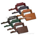 business card size luggage tag, mutiple leather pvc tag